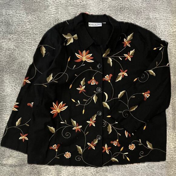 Vintage Brownstone Studios embroidered blazer jacket - Picture 1 of 6